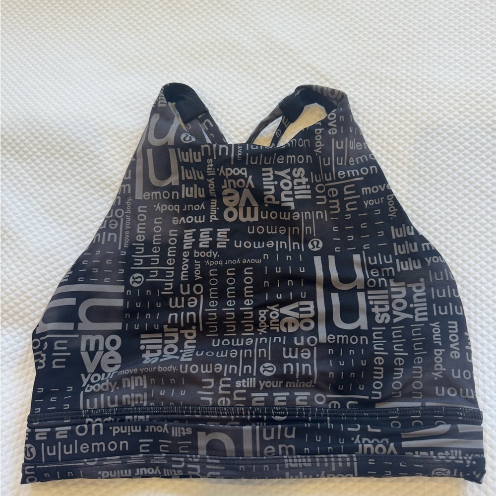 lululemon athletica Graphic Black Bikini Top